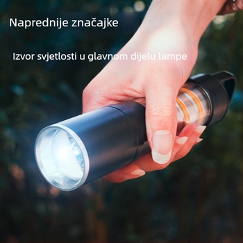 Napajana vanjska LED svjetiljka – višestruka funkcija, otporna na eksplozije, optički zum, domet 200–500 m