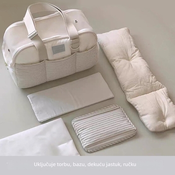 Torba za kućne ljubimce - zimski topli, pamuk, prozračna mreža, prugasta, nosiva preko ramena/ručno, 4 kg za pse / 5,5 kg za mačke, srednja tvrdoća