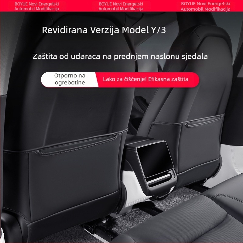 Zaštitna podloga za stražnju klupu za Tesla Model Y i Model 3 — zaštita od prljavštine, unutarnji dodatak — Boyue