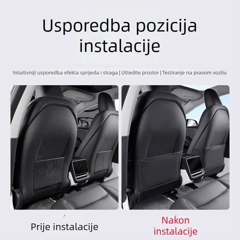 Zaštitna podloga za stražnju klupu za Tesla Model Y i Model 3 — zaštita od prljavštine, unutarnji dodatak — Boyue