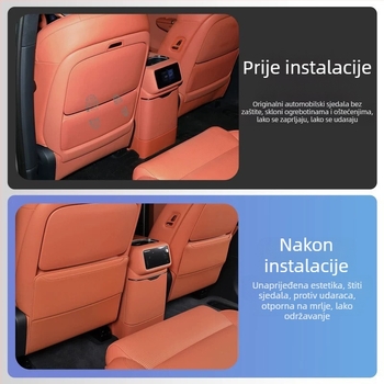 Stražnji zaštitni pokrov sjedala protiv udara za Lynk & Co 900 – mikrovlaknena koža, kod LK900ft, jednostavan stil, marka Special