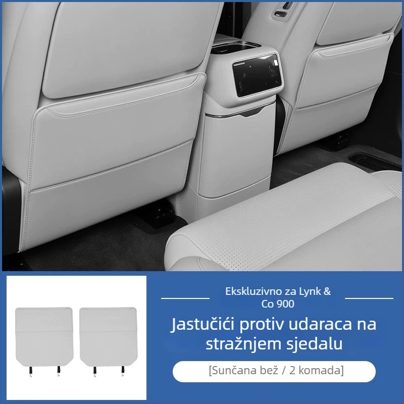 Stražnji zaštitni pokrov sjedala protiv udara za Lynk & Co 900 – mikrovlaknena koža, kod LK900ft, jednostavan stil, marka Special