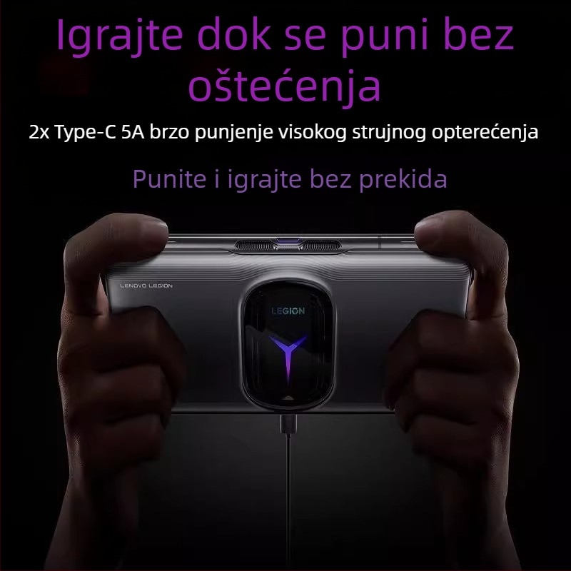 Type-C kabel za brzo punjenje i prijenos podataka, 5A, 1–2 m, kompatibilan s Lenovo Legion Y700/Y900 i Motorola 60/SPro68W