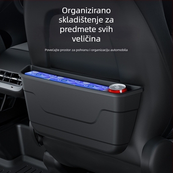 Kožna kutija za pohranu s stražnjeg dijela s džepom za Tesla Model Y i Model 3 (nova verzija)