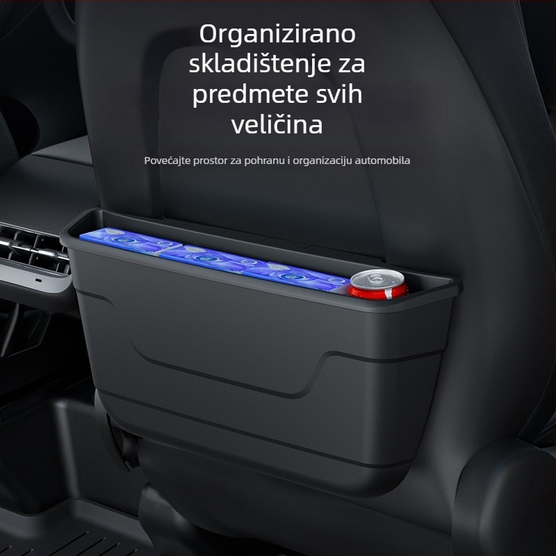 Kožna kutija za pohranu s stražnjeg dijela s džepom za Tesla Model Y i Model 3 (nova verzija)