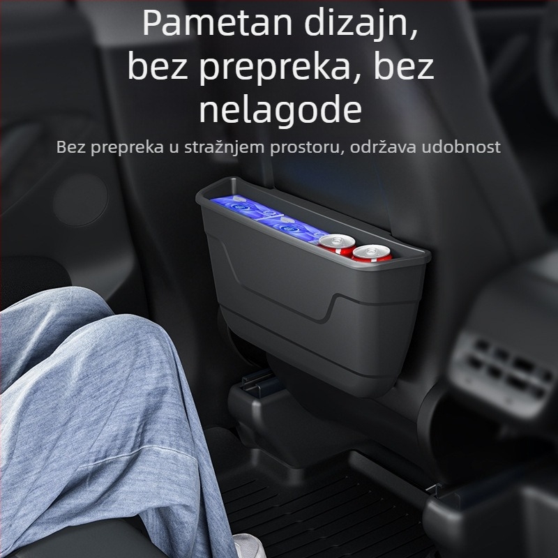 Kožna kutija za pohranu s stražnjeg dijela s džepom za Tesla Model Y i Model 3 (nova verzija)