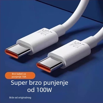 PD240W USB-C kabel za brzo punjenje, TPE materijal, do 100W, kompatibilan s Huawei/Honor telefonima i iPad tabletima