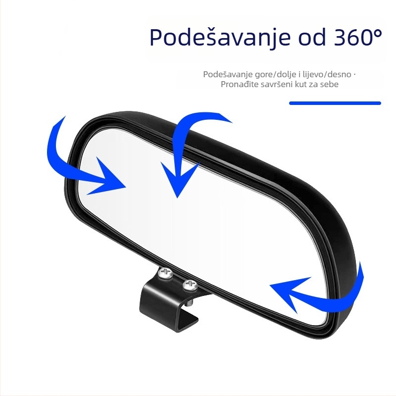 Automobilski dodatni retrovizor s prilagodljivim kutem, širokim vidnim poljem i ogledalom za mrtve kutove — Light collar