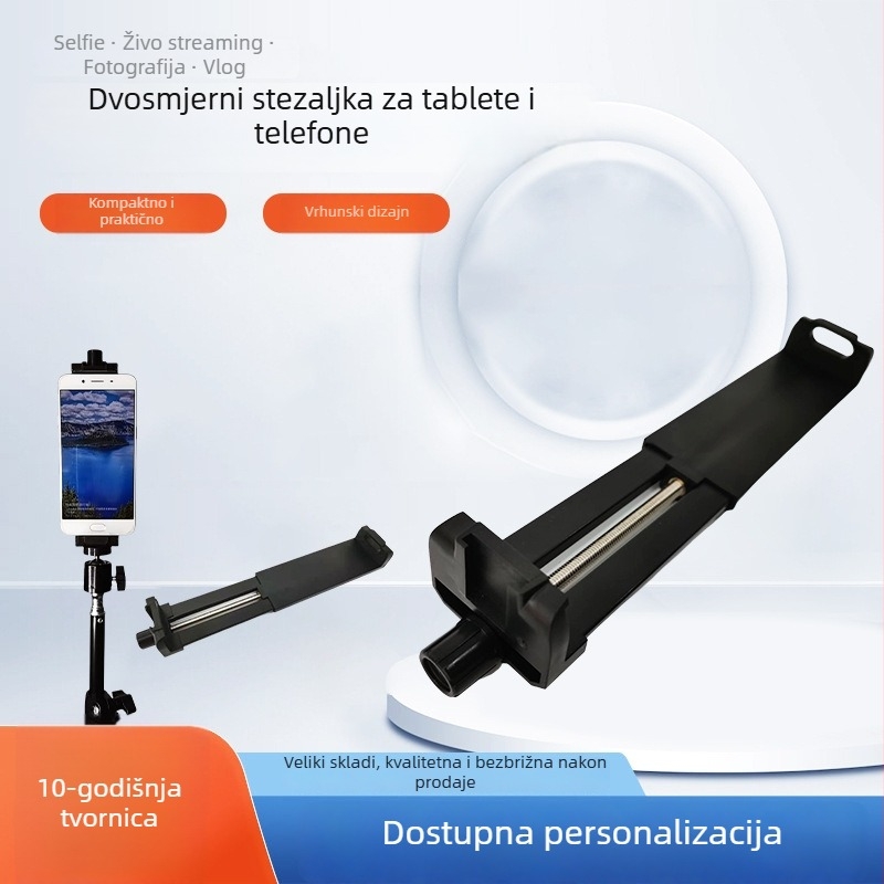 Jiasheng Stolno držalo za telefon i tablet — ABS materijal, prilagodljiv, klip za pričvršćivanje za dvostruko korištenje