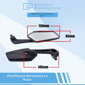 Motociklističko retrovizor — univerzalni, 360° rotacija, bočno ogledalo