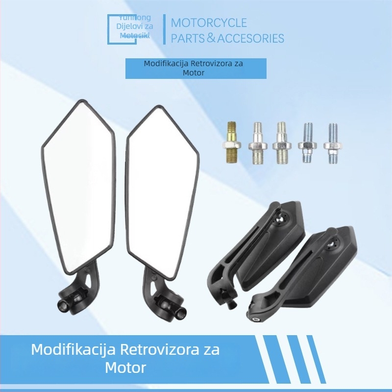 Motociklističko retrovizor — univerzalni, 360° rotacija, bočno ogledalo