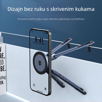Putni stalak za mobilni telefon, prijenosno računalo i tablet — aluminijska legura, univerzalno, 150 g