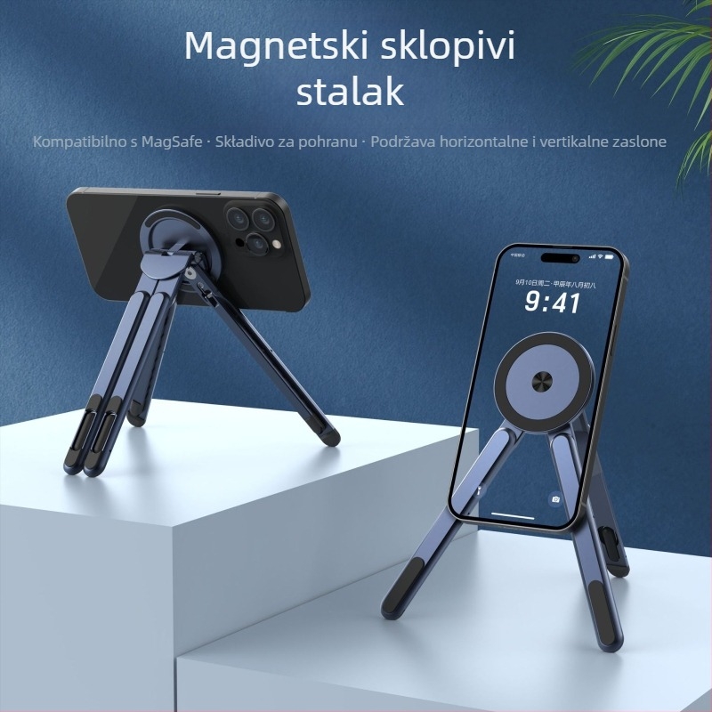 Putni stalak za mobilni telefon, prijenosno računalo i tablet — aluminijska legura, univerzalno, 150 g