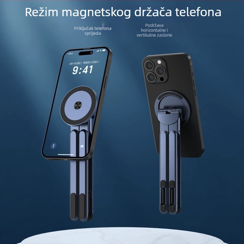 Putni stalak za mobilni telefon, prijenosno računalo i tablet — aluminijska legura, univerzalno, 150 g