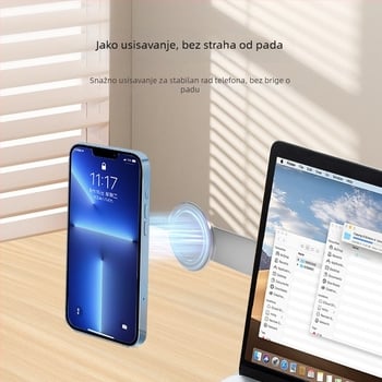 Aluminijski magnetski stalak za tablete i prijenosna računala, bočno proširenje zaslona i držač za telefon