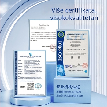Xinlianxin Bx-n03a Držač za mobitel s logom, sklopno-rotirajući dizajn, gravirani uzorak