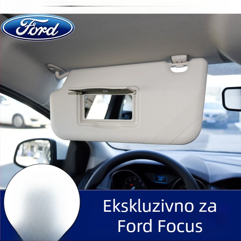 HD Ogledalo za Šminkanje u Automobilu, Ljepljivi Učvršćivanje, Univerzalna Kompatibilnost, Sa Svjetlima, Jednostavan Dizajn