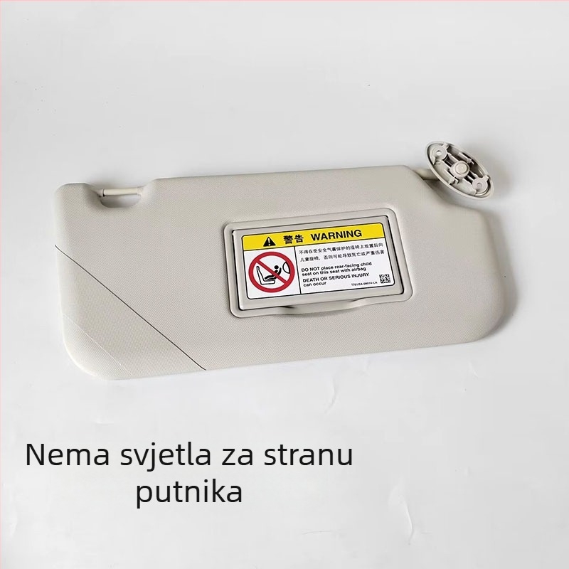 HD Ogledalo za Šminkanje u Automobilu, Ljepljivi Učvršćivanje, Univerzalna Kompatibilnost, Sa Svjetlima, Jednostavan Dizajn