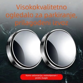 Zrcalo za vožnju unatrag sa usisnom čašicom, kružno, staklo visoke prozirnosti, široki kut, pomoćno zrcalo za mrtvi kut