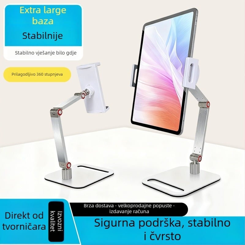 Držač tableta Bx-07, sklopno i okretno dizajn, težina 0,75 kg