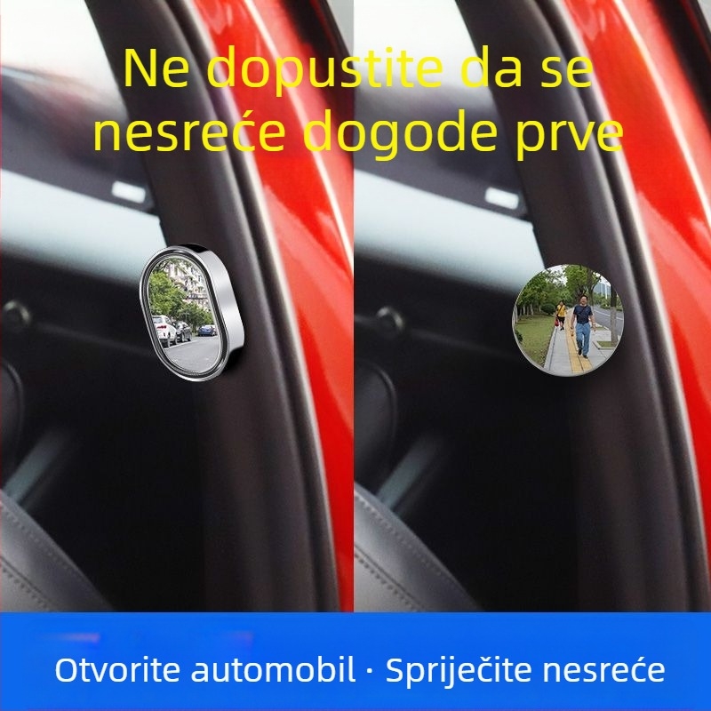 McLallen Automobilski retrovizor s malim okruglim ogledalom za mrtve kutove, unutarnji i vanjski širokokutni promatranje