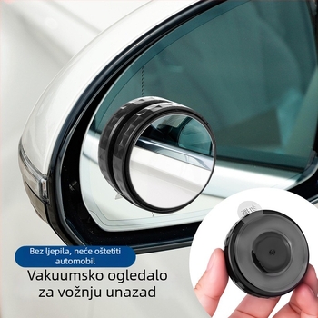Automobilsko kružno retrovizor s usisnom čašom, 360° široki kut vidljivosti, ogledalo mrtvih kutova