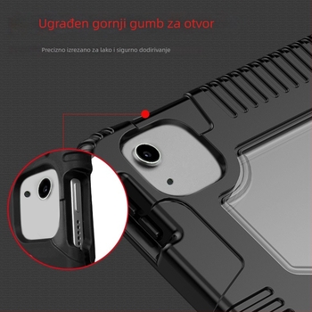 NOVEL zaštitna futrola za iPad za Apple iPad, TPU+PC+PU, otporna na padove, magnetsko pričvršivanje, otporna na habanje, otporna na otiske prstiju, poslovni stil, prilagodljiva
