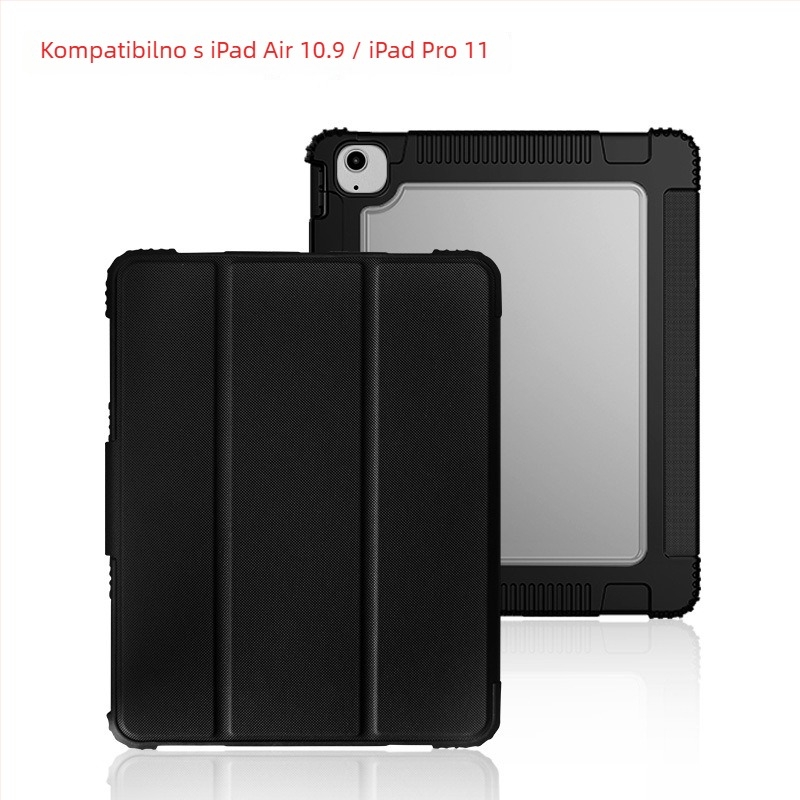NOVEL zaštitna futrola za iPad za Apple iPad, TPU+PC+PU, otporna na padove, magnetsko pričvršivanje, otporna na habanje, otporna na otiske prstiju, poslovni stil, prilagodljiva
