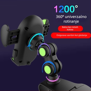 Snap-on držač za mobitel za ploču PY — može se montirati na ploču instrumenta, stražnji retrovizor ili sjenilo za sunce; kompatibilan s mobilnim/navigacijskim uređajima; podrška prilagodbi