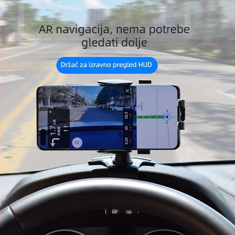 Snap-on držač za mobitel za ploču PY — može se montirati na ploču instrumenta, stražnji retrovizor ili sjenilo za sunce; kompatibilan s mobilnim/navigacijskim uređajima; podrška prilagodbi