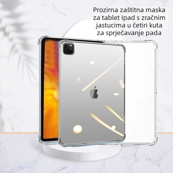 Prozirna TPU futrola za iPad mini s zaštitom od udara i otisaka prstiju (Materijal: TPU; Toplinsko pritiskanje; Visoko proziran dizajn s vazdušnim jastukom; Kompatibilno s iPad mini; Bez pretinca za olovku)