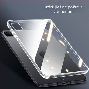Prozirna TPU futrola za iPad mini s zaštitom od udara i otisaka prstiju (Materijal: TPU; Toplinsko pritiskanje; Visoko proziran dizajn s vazdušnim jastukom; Kompatibilno s iPad mini; Bez pretinca za olovku)