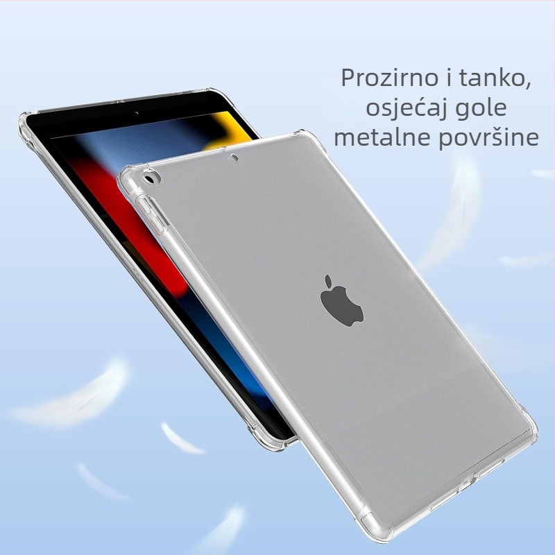 Prozirna TPU futrola za iPad mini s zaštitom od udara i otisaka prstiju (Materijal: TPU; Toplinsko pritiskanje; Visoko proziran dizajn s vazdušnim jastukom; Kompatibilno s iPad mini; Bez pretinca za olovku)
