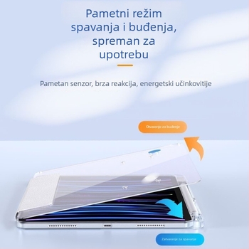Prozirno akrilno kućište za iPad s džepom za olovku 12,9 inča; magnetsko prozirno kućiste za 10,5 inča