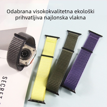 Najlonski tkaninski sportski remen s Velcro za Apple Watch (38–49 mm), širina 20/22 mm.
