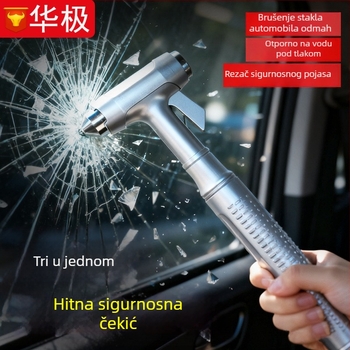 Auto sigurnosni čekić, aluminijska legura, težina 0,2 kg, prilagodljivo