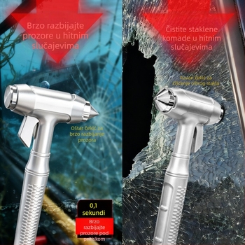 Auto sigurnosni čekić, aluminijska legura, težina 0,2 kg, prilagodljivo