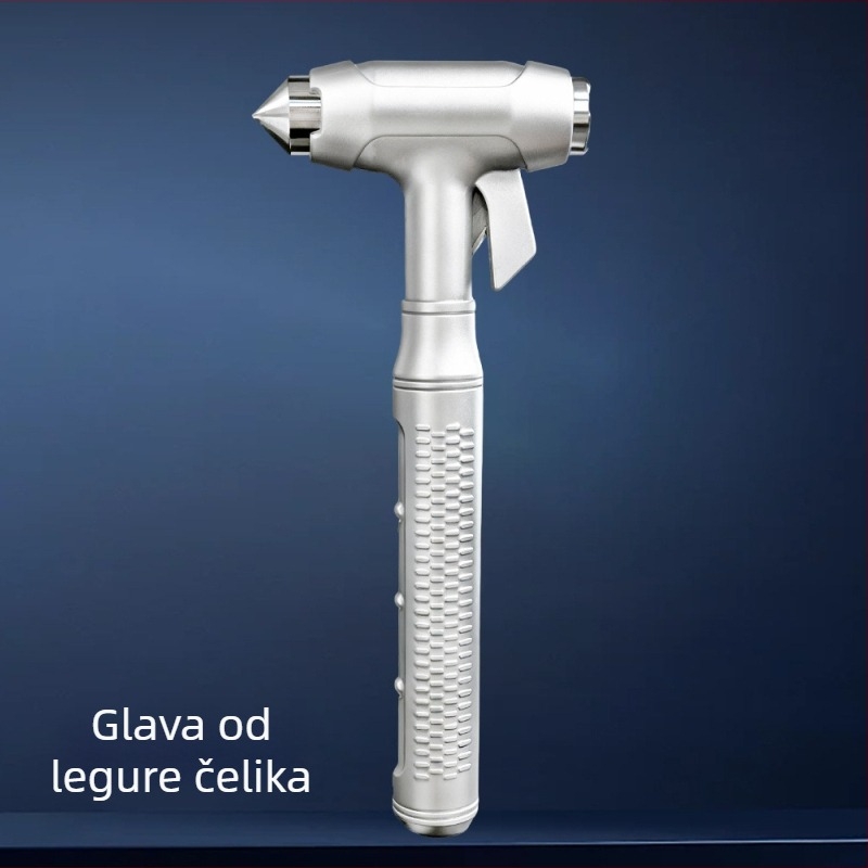 Auto sigurnosni čekić, aluminijska legura, težina 0,2 kg, prilagodljivo