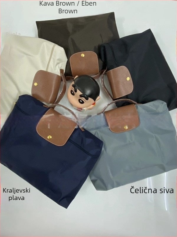 Torba za laptop u stilu dumpling — vodootporna, najlon materijal, unutarnja podstava od najlona, unisex