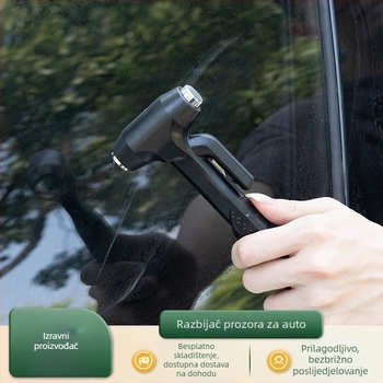 Zhongheng Auto Čekić za Razbijanje Prozora – Sigurnosni Alat, ABS + Metal, 210 g, Podrijetlo Zhejiang, Licencirana Privatna Etiketa