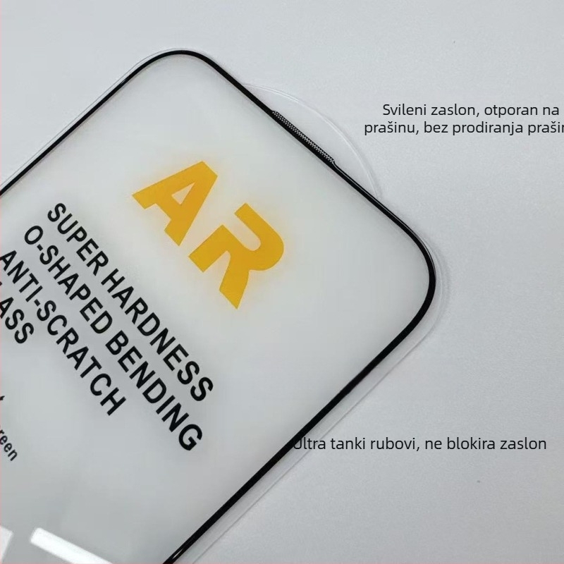 Staklena zaštita zaslona za iPhone 17 Pro Max s AR anti-refleksijom i elektroplatinim završnim slojem, HD