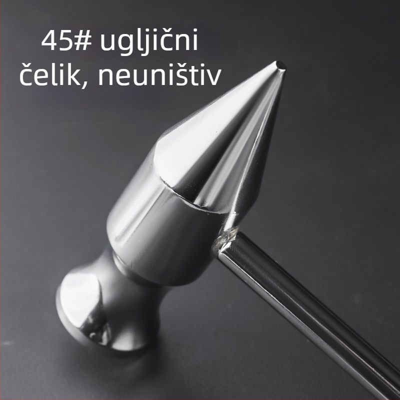 Automobilski sigurnosni čekić s razbijačem stakla i funkcijom evakuacije, ugljikova čelika