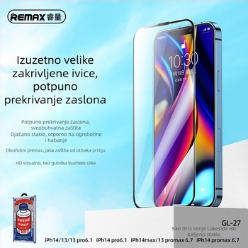 Remax kaljeno staklo za prednji ekran iPhone 14 Pro Max, HD