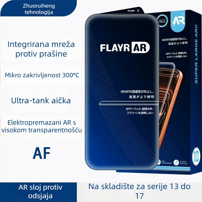 Nothing zaštita zaslona od kaljenog stakla za prednji zaslon iPhone 14 Pro Max, anti-refleksija, antiotisak