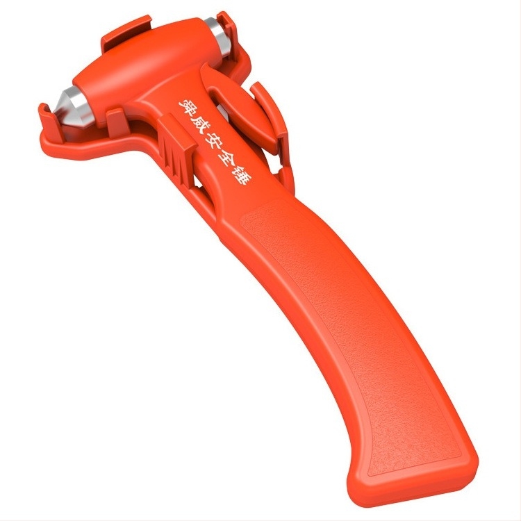 Shun Wei SD-3501 s nosačem – višenamjenski sigurnosni čekić za automobil: razbijač stakla, alat za nužni izlaz, ABS + Rockwell 65 čelični, težina 250 g