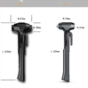 Auto sigurnosni čekić s dugim držalom – ABS+čelik, 210 g, prilagodljivo obrađivanje, Lan Bo Wang privatna marka