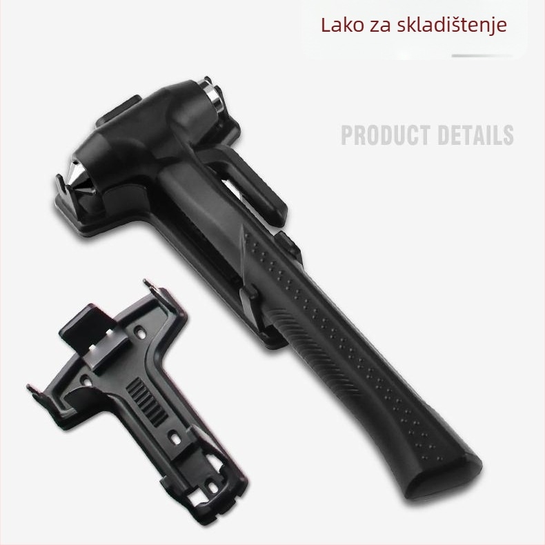 Auto sigurnosni čekić s dugim držalom – ABS+čelik, 210 g, prilagodljivo obrađivanje, Lan Bo Wang privatna marka