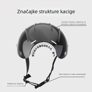 Kaciga za kućne ljubimce za mačke i pse – monokromatska plastika, twill tkanina, lakirana površina, pogodna za četiri sezone, opušten stil
