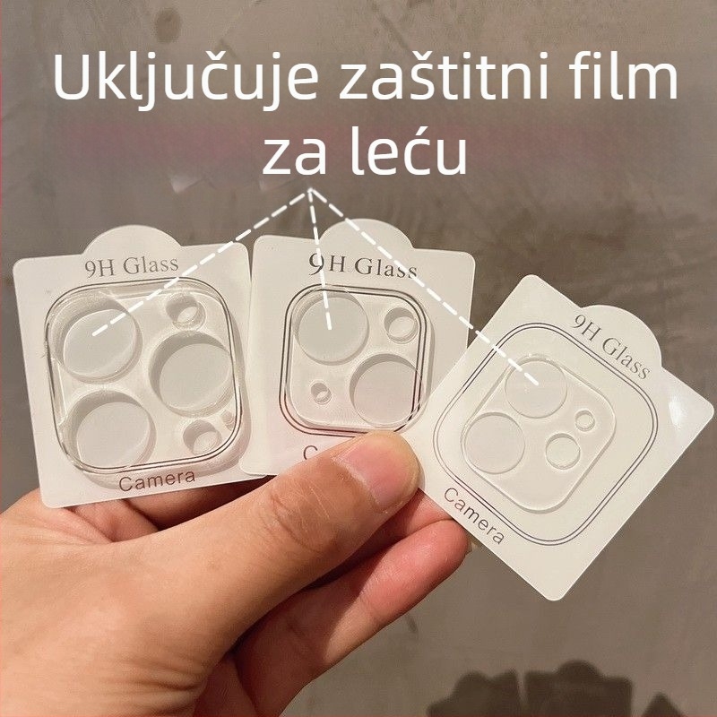 Prozirni film za leću stražnje kamere iPhone 16 Pro Max – potpuno pokrivanje, otpornost na pad, HD, protiv otiska prsta