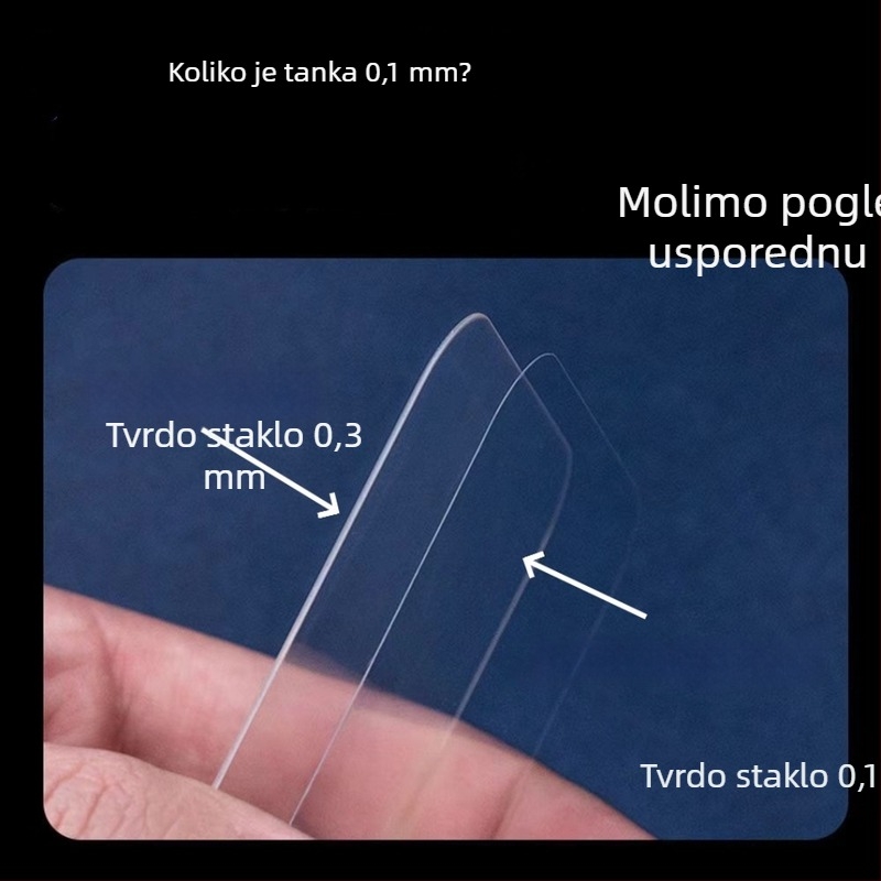 Tvrdo staklo zaštitnik zaslona za iPhone 16 Pro, ultra-tanki prednji film, HD jasnoća, otporan na prašinu, otiske prstiju, otpornost na padove